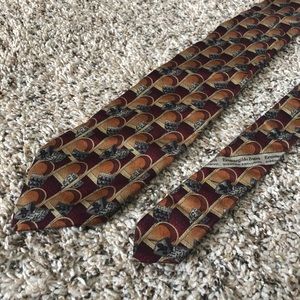 Ermenegildo Zegna silk shield graphic neck tie
